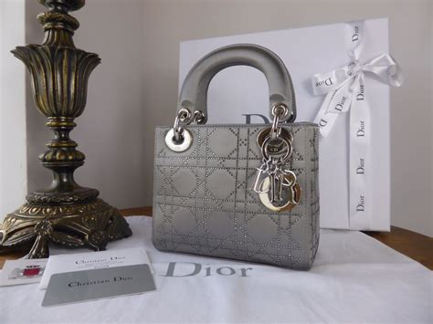 lady dior mini silver metallic|mini lady dior for sale.